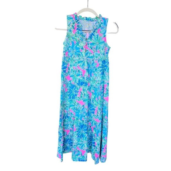fitted lace wedding dress Lilly Pulitzer Kids Girls Mini Malone Maxi Dress